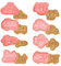 8 Piezas Moldes Galletas Coche, Cortadores Galletas 3D Infantiles, Plástico Molde Galletas Reutilizable Cortadores de Galletas Vehículos Formas Cortador Galletas para Galletas Fondant Pasteles