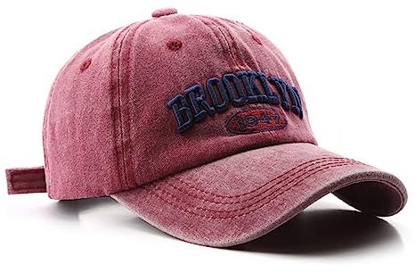 Brooklyn Cap Washed Vintage Baseball Cap Sonnenhut für Damen und Herren