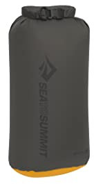 Sea to Summit - Evac Dry Bag S 8L - Kompakte Trockentasche - Ultraleicht - Rollverschluss - Recycling-Gewebe - Befestigungspunkt & D-Ring - Wandern - 19.9 x 16.5 x 39cm - Beluga Grey - 60g