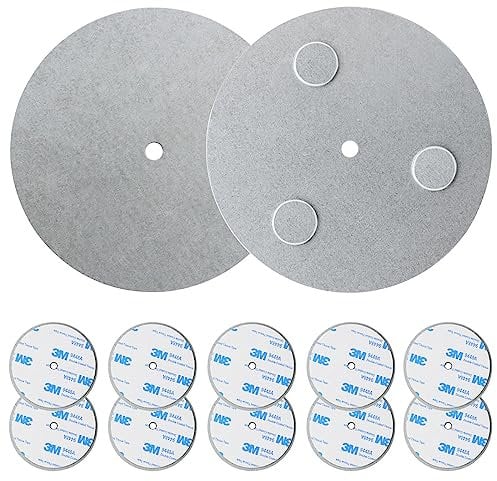 Magnethalterung für Rauchmelder 10 Stück 3 Magnete mit starker Anziehungskraft Ø 70mm Feuermelder Magnethalter Selbstklebend Magnetbefestigung schnelle Montage ohne Bohren