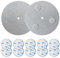 Magnethalterung für Rauchmelder 10 Stück 3 Magnete mit starker Anziehungskraft Ø 70mm Feuermelder Magnethalter Selbstklebend Magnetbefestigung schnelle Montage ohne Bohren