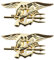 Navy-Seals Emblem Auto Aufkleber Adler Auto Logo Deko für Auto Aufkleber (Gold)
