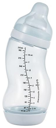 Difrax Biberon Anti Colik Wide – Borraccia per neonati buona accettazione – azzurro – 310 ml