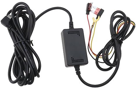 VGOL Car Dash Cam Hardwire Kit with Mini USB Port 12V- 24V to 5V Dash Camera Charger Power Cable 3m Cable Length for Rear View Mirror Dash Cam