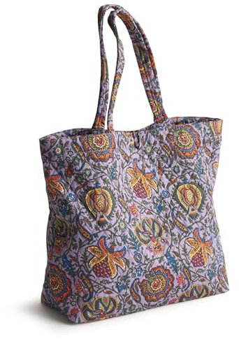 Vera Bradley Hochwertige Baumwoll-Tragetasche, Marrakesch, Einheitsgröße