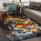 TropicalLife Teppich mit Tigermotiv, rutschfest,, Wohnzimmer, Esszimmer, B¨¹ro, 148 x 204 cm