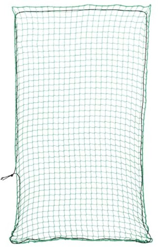vidaXL Red de Remolque con Cuerda elástica PP Verde 6x3,5 m, Red de Carga, Red de Carga para Remolque, Cubierta de Remolque de Malla