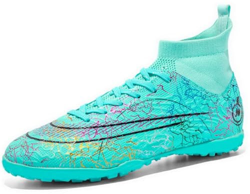 Mens Football Boots Boys Astro Turf Football Boots High Top Profession Athletics Training Indoor Soccer Shoes