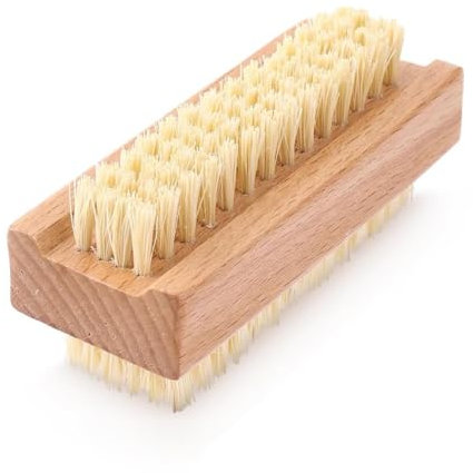 Double Sided Wooden Nail Brush Hand Scrubbing Brush Heavy Duty Hand Brush Nail Cleaner