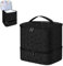 Doppelschicht Nagellack Aufbewahrung Tasche Organizer - Nagellack Organizer für 30 Flaschen, Nagellacktrockner Tasche mit Nagellampe und Zubehör