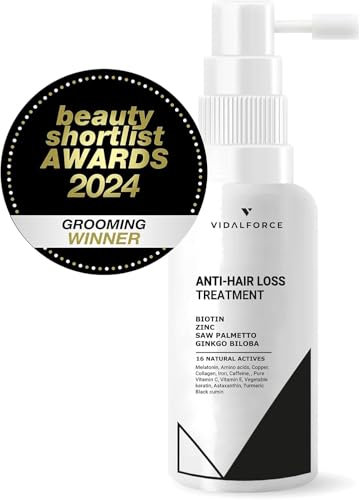 Anti-Haarausfall-Behandlung für Frauen und Männer mit Biotin, Kollagen, Zink, Saw Palmetto, Koffein und 12 Vitaminen für das Haar 125ml
