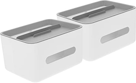 WESIEVYA 2pcs Really Useful Storage Box Cell Phone Holders Remote-control Holder for Sundries Storage Organizer