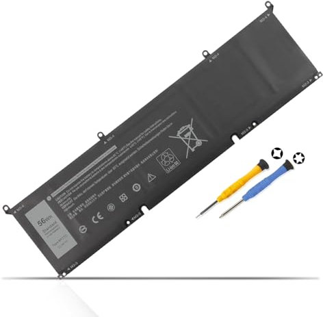56Wh 8FCTC Batterie pour Dell XPS 15 9500 9510 9520 9530 Precision 5550 5560 5570 Vostro 7510 Alien-Ware M17 R3 R4 M15 R5 R6 R7 G7 7500 G15 5510 5511 5515 5520 5521 5525 Inspiron 16 Plus 7610 7620