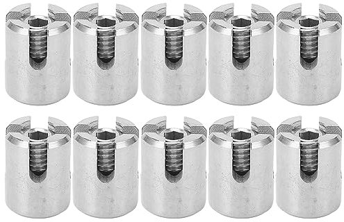 Câ contre le câble transversal en acier inoxydable Corde à pince transversale Fixation pour les applications de balustrade de jardin intérieur en plein air 316 en acier inoxydable (M10 4 mm)