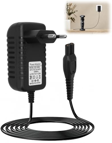 15V HQ8505 Ladegerät für Philips Norelco 3000 5000 7000 9000 Series MG5750 HC7650 HC5630 QP6510 QP6651 QP6520 MG7790 S5050 PT860 QC5115 BG5020, Ladekabel für Oneblade Rasierer Trimmer