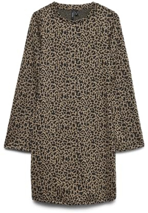 VERO Moda Damen Vmnella Ls Short Dress JRS Ga Boo