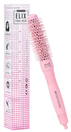 ELIX Cera Heat Rundbürste – Professionelle Keramikbürste für Volumen, Glanz & geschmeidiges Haar | Antistatische & hitzebeständige Föhnbürste (25 mm)