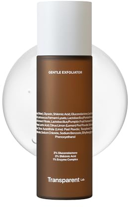 Transparent Lab Gentle Exfoliator Peeling Suave Renovador 130 ml – Exfoliante Facial AHA + PHA + Enzimas, Ilumina, Renueva, Suaviza Imperfecciones y Mejora la Textura de la Piel