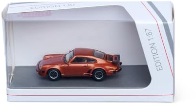 Schuco 1:87 Porsche 911 Turbo (930) Bronze-Schw - Hochwertiges Diecast Modellauto im Maßstab 1:87, Modellauto, 1:87, Auto, Sammlermodell, H0