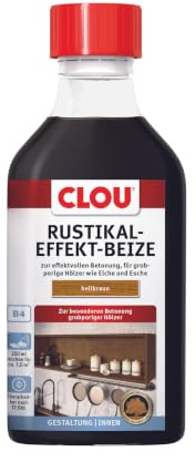 CLOU Rustikaleffekt-Beize Hellbraun – Holzbeize für Eiche & Esche – 250 ml