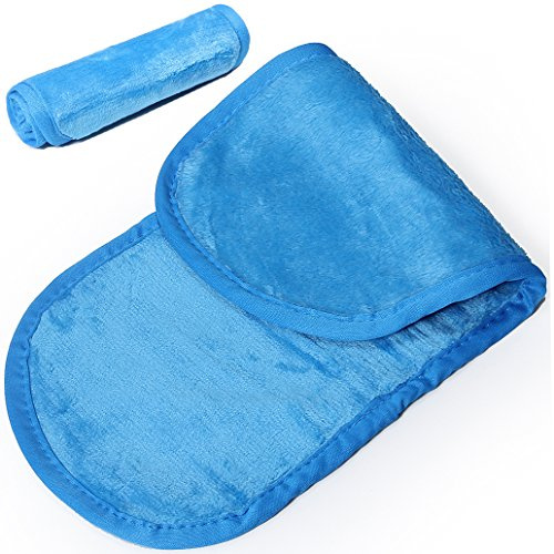 Makeup Remover Cloth Magic Towel, Reusable Facial Cleansing Towel - Chemical Free, Remove Makeup Instantly with Just Water (1 Blue)