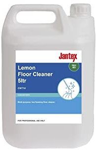 Jantex CW714 Lemon Gel Floor Cleaner Concentrate - Slip Resistant Shine, High Performance Concentrated Solution Detergent - 5 Litres