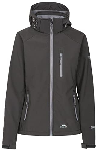 Trespass Damen Softshelljacke Bela II, wasserdicht (XL) (Schwarz)