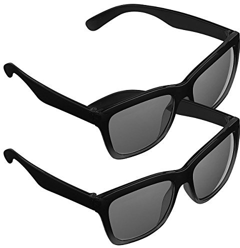 PEARL Sonnenbrille Herren: 2er-Set Sonnenbrillen im Retro-Look, UV-Schutz 400 (Stylische Sonnenbrille, UV-Schutz-Brille, Schutzbrille)
