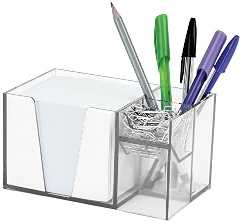 Acrimetazb Schreibtisch-Organizer für Stifte, Büroklammern, transparent mit Papier