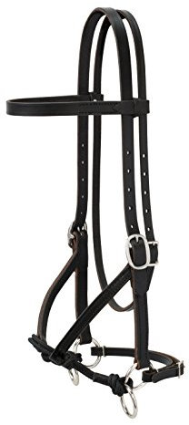 Weaver Leather 10-0299 Justin Dunn Gebisslose Zaumzeug, 1,9 cm, schwarz