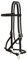Weaver Leather 10-0299 Justin Dunn Gebisslose Zaumzeug, 1,9 cm, schwarz