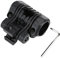 Tbest Helmet Flashlight Holder Mount, Tactical Helmet Accessories Plastic 1 Tactical Airsoft Quick Release Quick Release Flashlight Holder Clamp Clip Mount Accessory for Fast Helmet (Black)