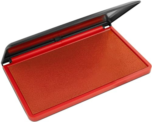 MaxMark Großes Stempelkissen mit roter Tinte, 8,9 x 15,9 cm, hochwertiges Filzkissen