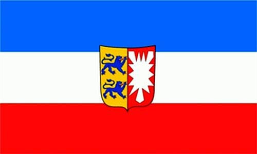 Flagge Fahne Schleswig-Holstein mit Wappen 90x150 cm Hissfahne Fahnen mit Ösen