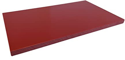 Schneidbrett Gastro Kunststoff Schneidebrett GN 600 X 400 X 20 mm Polyethylen/Polypropylen PP, Schneidebrett Kunststoff Groß (Rot 600x400x20)