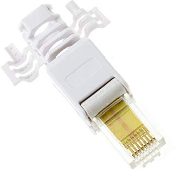 kenable IDC Punch Down to RJ45 Plug for Cat5E Solid Network Ethernet Cable Connector [Cat5e]
