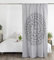 Madhu International Indische Baumwolle Elefant Mandala Fenster Tür Abdeckung Tapisserie Vorhang Hängende Drapierung Portiere Raumteiler Fensterbehandlung 1 Panel B 137 x L 198 cm Weiß
