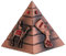 3 Teile/Satz Metall Ägyptische Pyramiden Architektonisches Souvenir Andenken Urn Pyramiden Gebäude Modell Ägypten Turm Wahrzeichen Wohnkultur, h