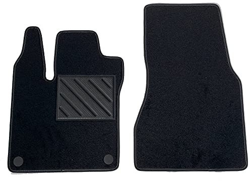 Fußmatten Smart for Two W453 III ab 2014 - passgenau, verstärktes Absatzpolster aus Gummi und Befestigungsknöpfen…