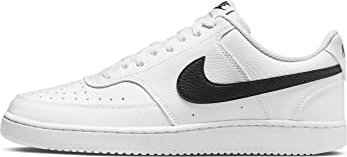 NIKE Court Vision Low Next Nature, Sneaker Uomo, White Black White, 44.5 EU
