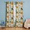 Michorinee Gardinen Blickdicht Blumen Muster Vorhänge Vintage Landhaus Verdunkelung Modern Vorhang mit Ösen Mikrofaser Laub Sonnenblume Dekoschal Kräuselband für Fenster, 1er Set 240 × 132cm (H × B)