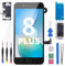 BESJMYT iPhone 8 Plus Screen Replacement Kit 5.5 LCD 3D Touch Screen Digitizer Full Assembly with Front Camera+ Earpiece+ Screen Protector Repair Tools Kit (Black)