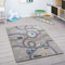 Paco Home Spielmatte Teppich Kinderzimmer Kinderteppich Junge Mädchen Straßenteppich Spielteppich rutschfest Auto Grau Grün Blau, Grösse:155x230 cm