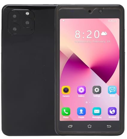 Entsperrtes Smartphone, 4,5 Zoll Smartphone ohne Vertrag mit QHD Bildschirm, 512 MB 4G MTK6572 Dual Card Dual Standby Handy für Android 6.0(EU)