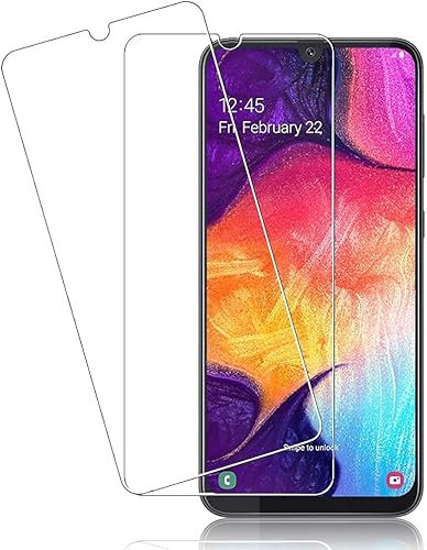 Für Samsung Galaxy A50 panzerglas Schutzfolie, [3 Stück] Fingerabdrucksensor Kompatible - HD Clear - 9H Härte - Case Friendly - HD Displayschutzfolie für Samsung Galaxy A50