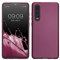 kwmobile Case kompatibel mit Huawei P30 Hülle - Schutzhülle aus Silikon metallisch schimmernd - Handyhülle Metallic Lavendel