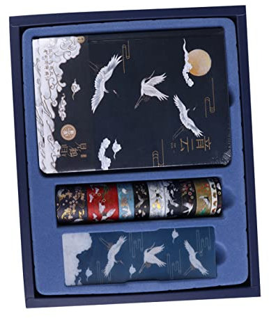 Operitacx Buch Notebook-geschenkset Japanisches Abklebeband Chinesisches Geschenk Chinesischer Vintage Notizblock Akademischer Planer 2023 Terminkalender 2023 Zubehör Jahrgang Papier Student