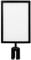 Reserved Table Signs 1pc Metal Sign Holder Stand Table Top Poster Stand For Crowd Control(Black) Stanchion Sign Holder