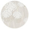 murando runde Fototapete selbstklebend Blumen 140x140 cm Tapeten Wandtapete XXL Moderne Wanddeko Design Wand Dekoration Wohnzimmer Schlafzimmer Büro Flur Abstrakt Natur Pflanzenmotiv