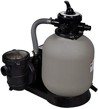 Homgoday Sandfilterpumpe Sandfilteranlage Pool Selbstansaugend Sandfilteranlage Filteranlage Poolfilter Sandfilter für Pool und Schwimmbecken 600 W 17.000 L/h